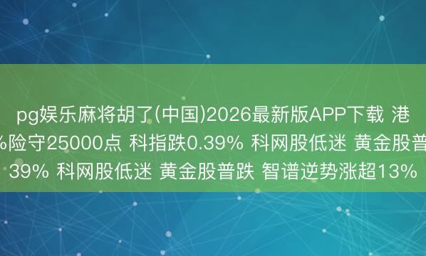 pg娱乐麻将胡了(中国)2026最新版APP下载 港股收评:恒指跌1.27%险守25000点 科指跌0.39% 科网股低迷 黄金股普跌 智谱逆势涨超13%