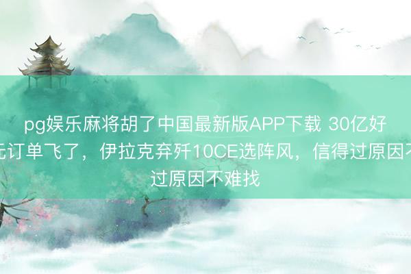 pg娱乐麻将胡了中国最新版APP下载 30亿好意思元订单飞了，伊拉克弃歼10CE选阵风，信得过原因不难找