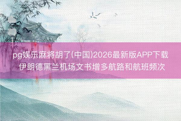 pg娱乐麻将胡了(中国)2026最新版APP下载 伊朗德黑兰机场文书增多航路和航班频次